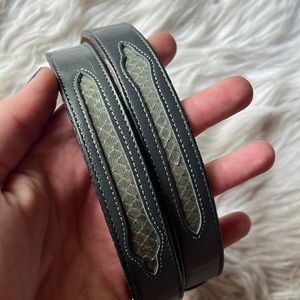 Vintage Justin Genuine Snake Cowgirl Belt